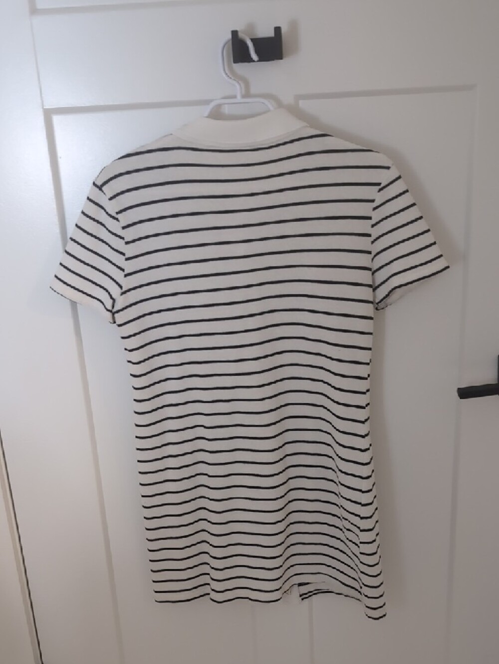 Zara Mini Dress, Cream with Black Stripes - Picture 3 of 8
